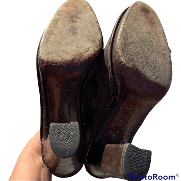 Donald J Pliner Bronze Leather Bozza Mule Clog Shoes 10 Western boot - Picture 5 of 13